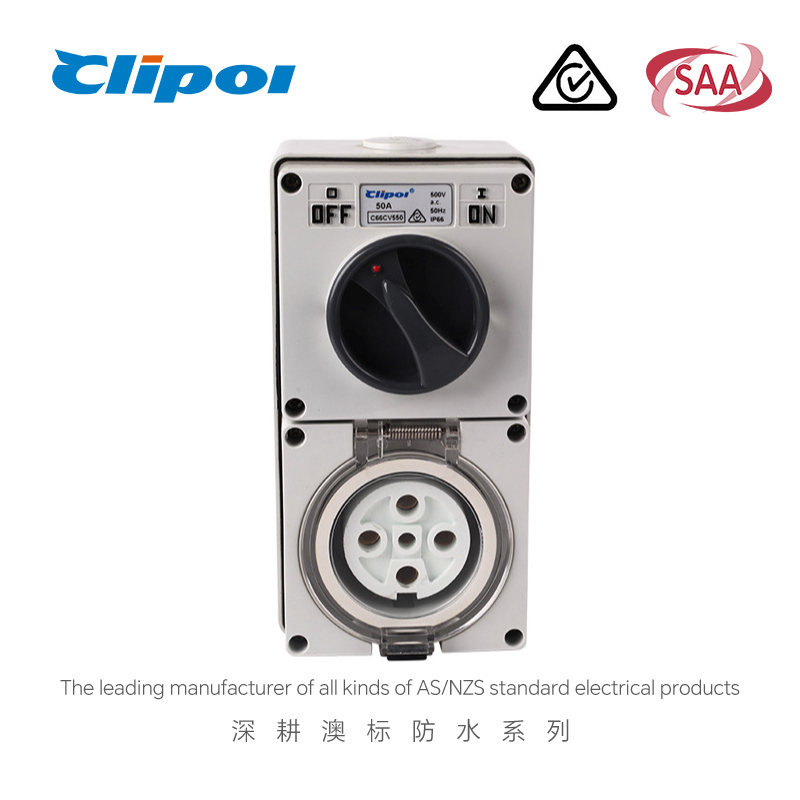 Industrial combination switch socket