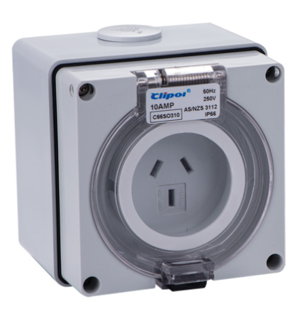 Weatherproof surface socket 3PIN 250V